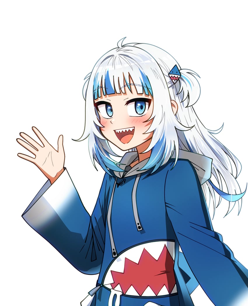 gawr gura (hololive and 1 more) drawn by ddolbang