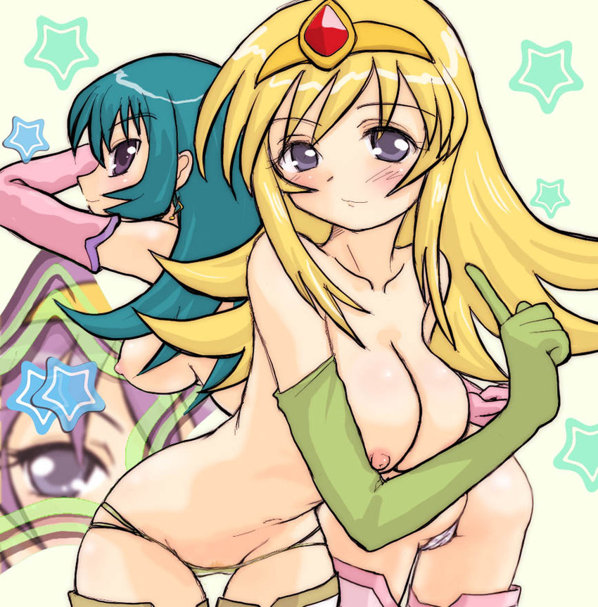kotona elegance, kahlua marjoram, and tequila marjoram (galaxy angel and 3 more) drawn by yuuichi_(tareme_paradise)