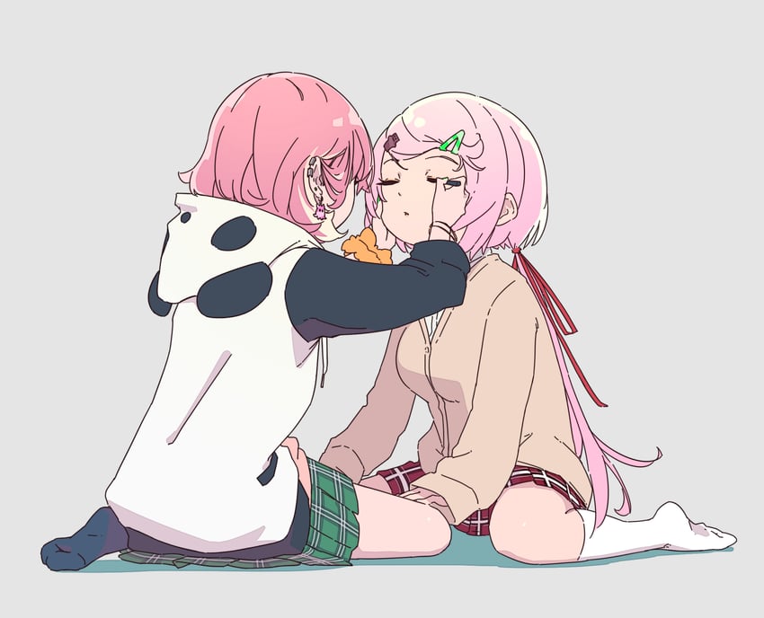 shiina yuika and sasaki saku (nijisanji) drawn by sirataki_umauma