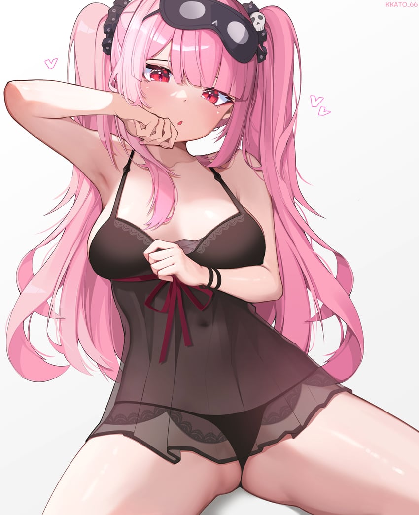 mori calliope (hololive and 1 more) drawn by kkato