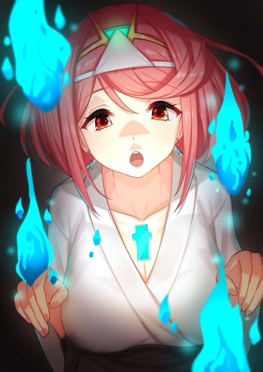 pyra (xenoblade chronicles and 1 more) drawn by green322