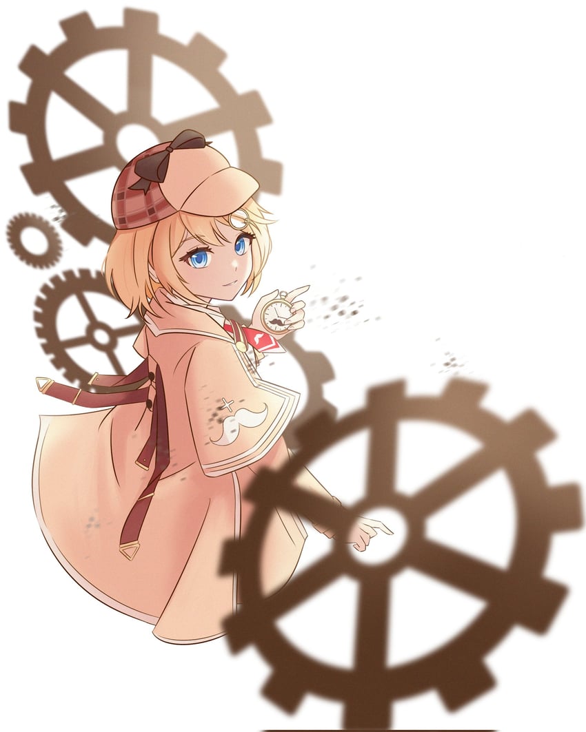 watson amelia (hololive and 1 more) drawn by cyan_2344