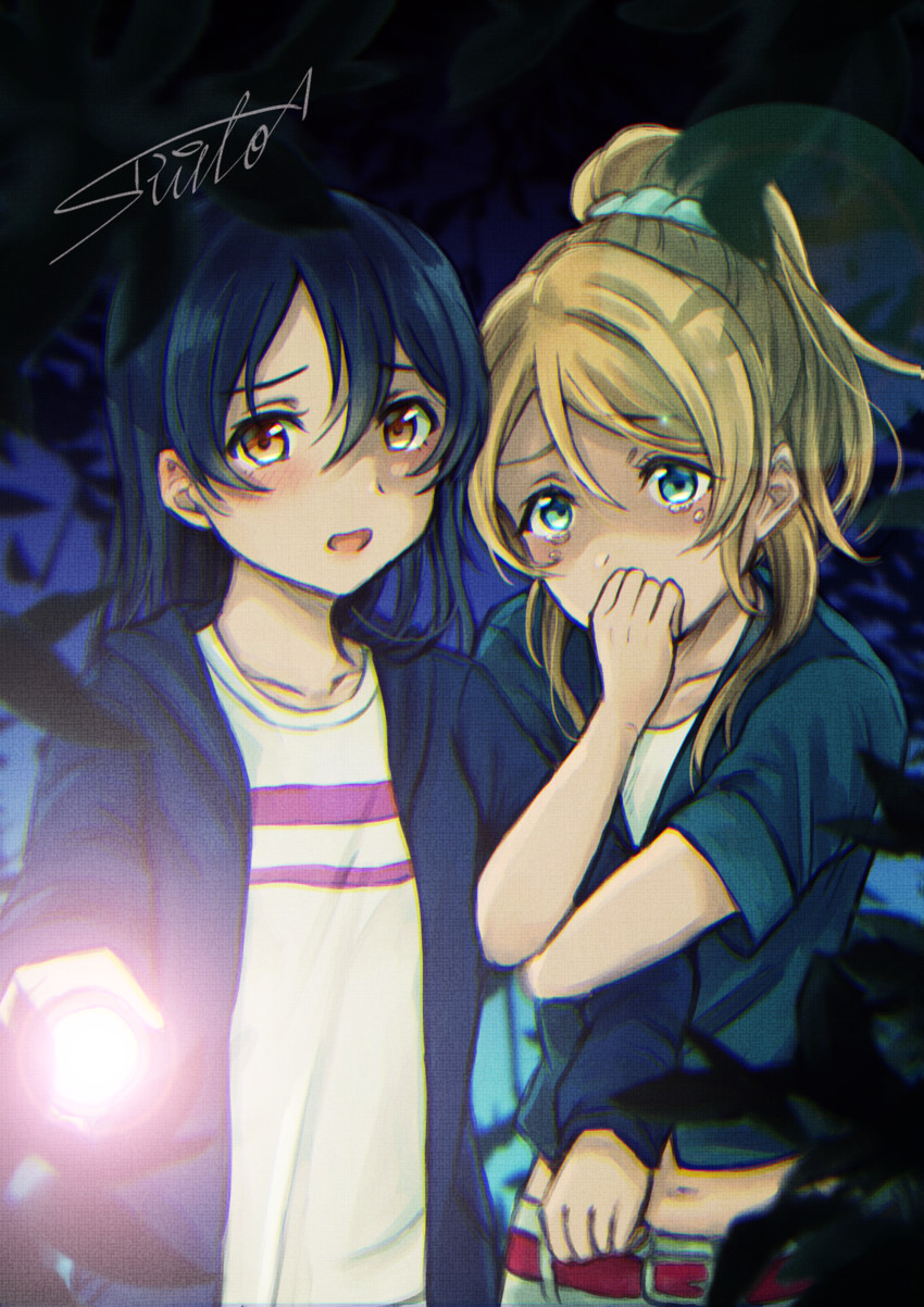sonoda umi and ayase eli (love live! and 1 more) drawn by suito