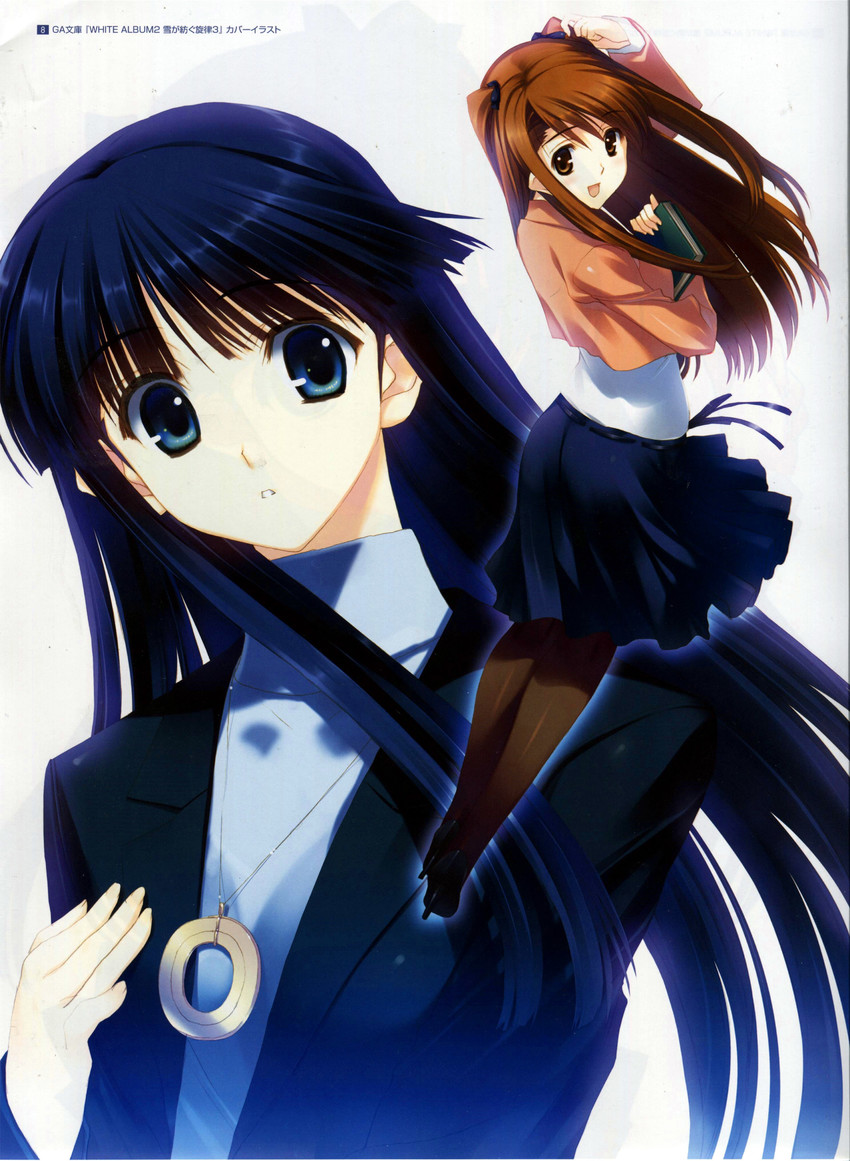 touma kazusa and ogiso setsuna (white album and 1 more) drawn by nakamura_takeshi
