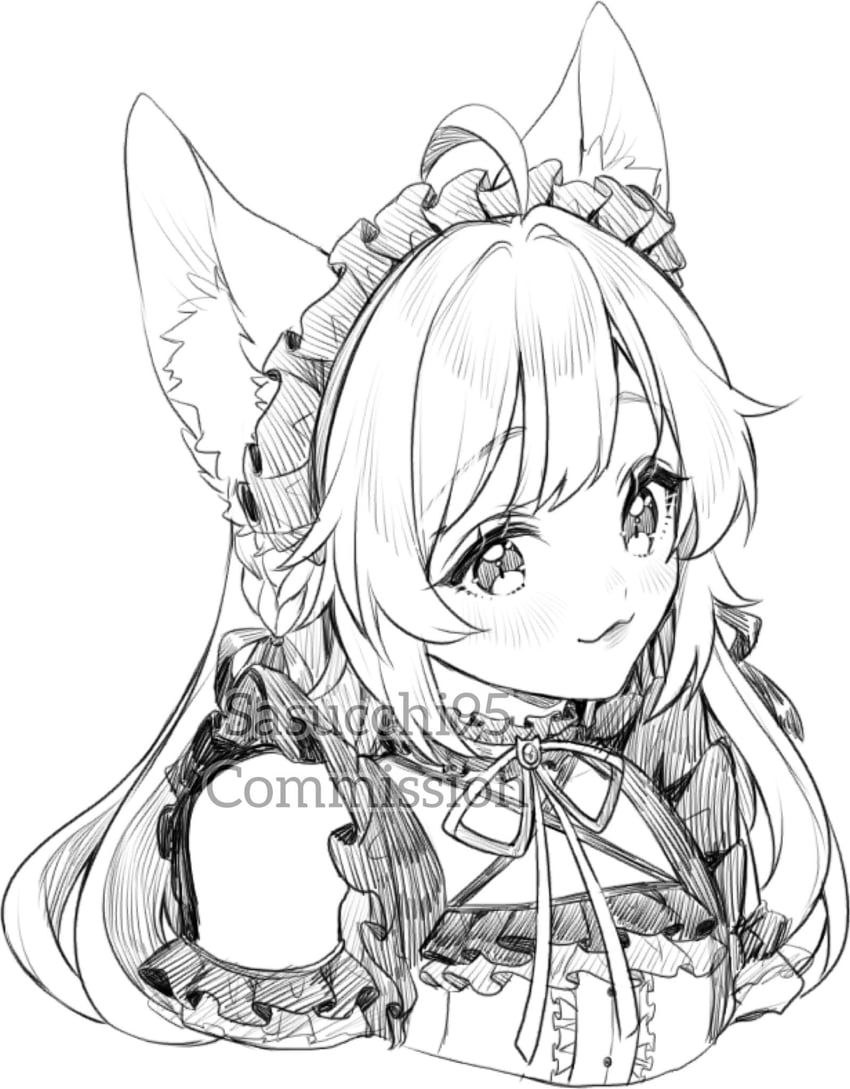 mikeneko (indie virtual youtuber) drawn by sasucchi95