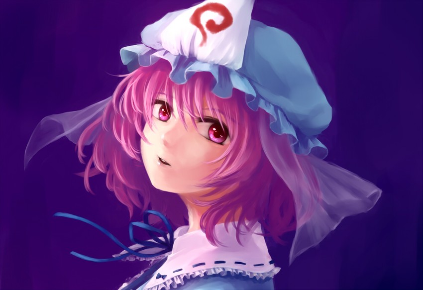 saigyouji yuyuko (touhou) drawn by nora_(le-chat-noir)