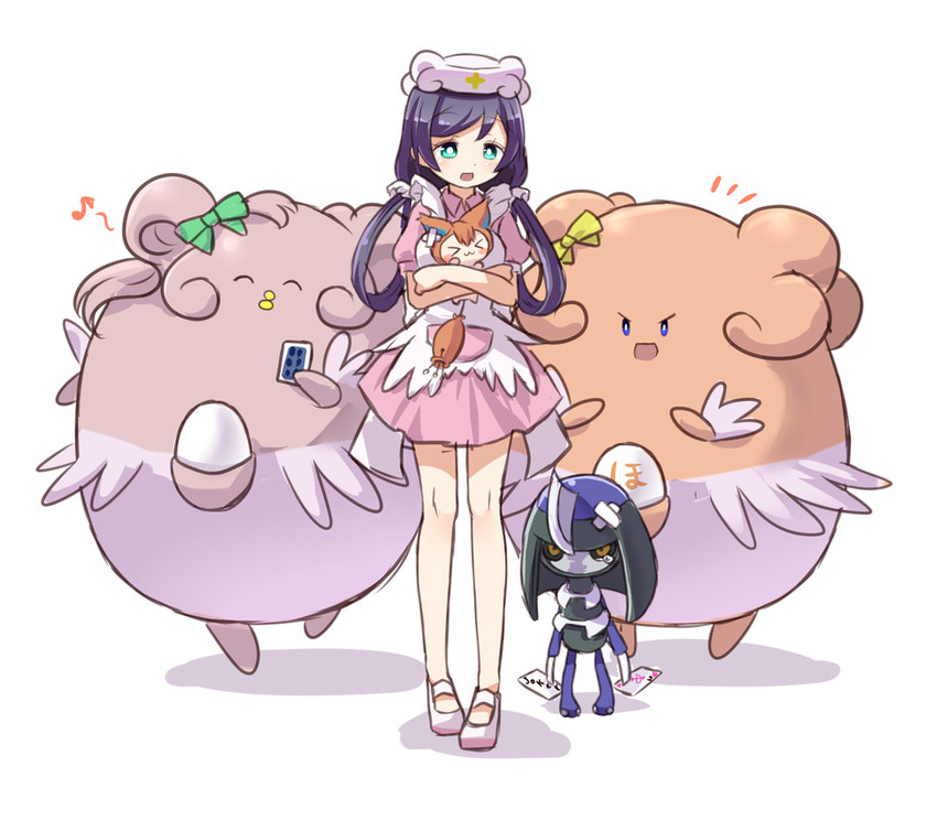 tojo nozomi, sonoda umi, minami kotori, kosaka honoka, hoshizora rin, and 4 more (pokemon and 2 more) drawn by shipii_(jigglypuff)
