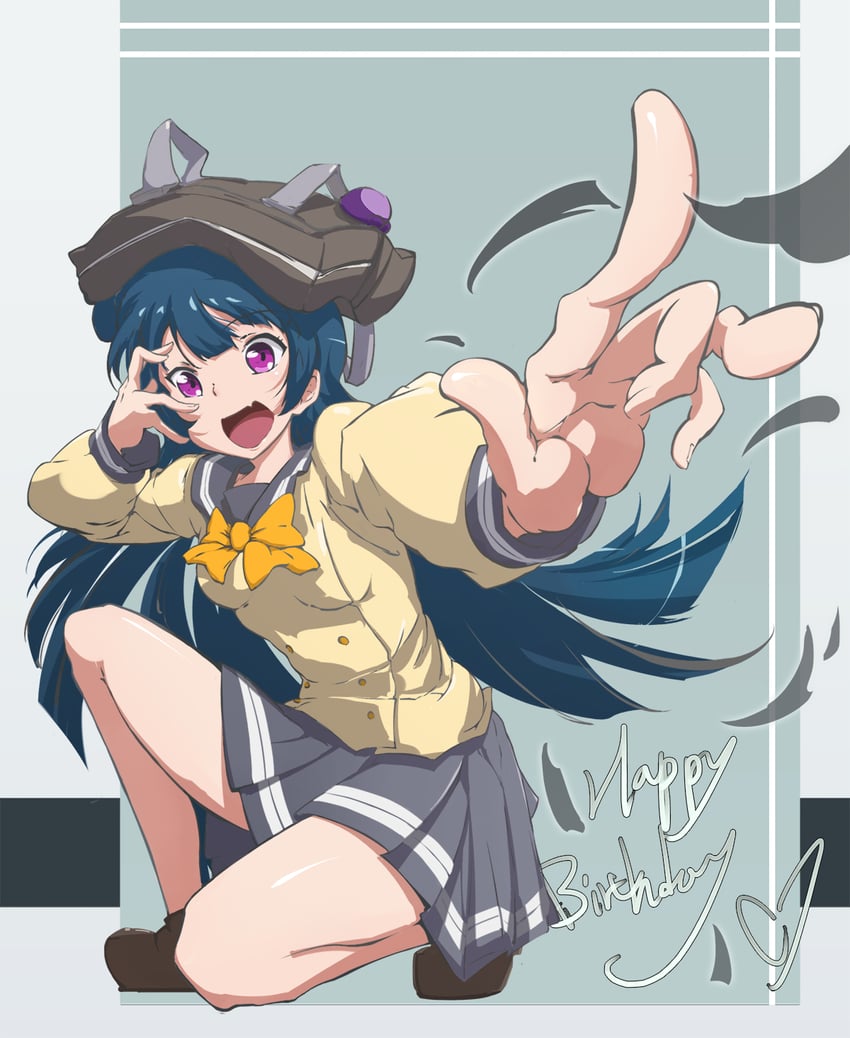tsushima yoshiko (love live! and 1 more) drawn by renze_l
