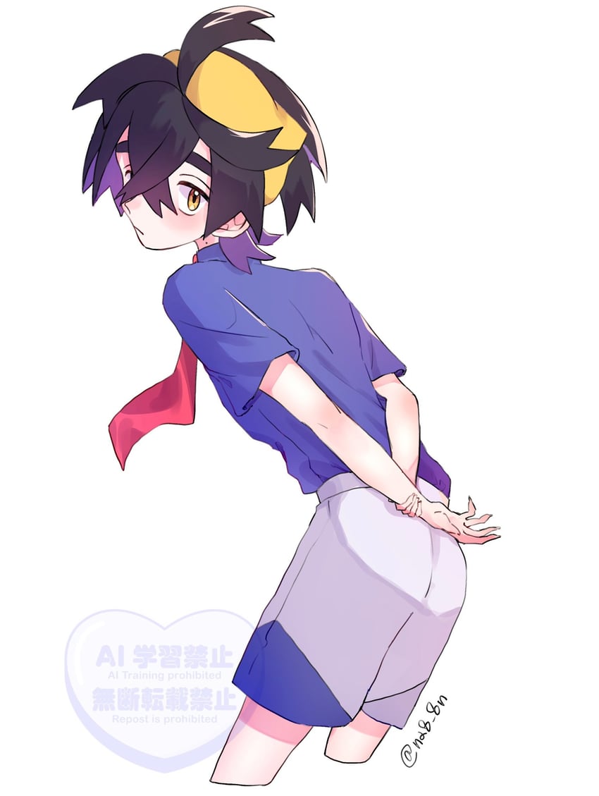 kieran (pokemon and 1 more) drawn by na8_8n