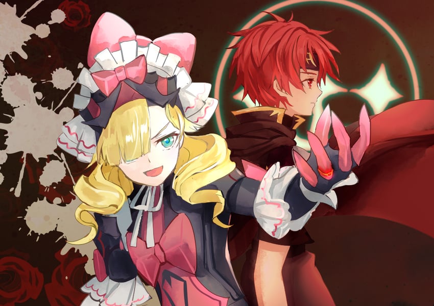marni and roy (fire emblem and 2 more) drawn by shoochiku_bai