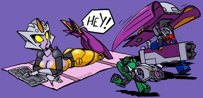 thunderblast, jolt, six-speed, and reverb (transformers and 2 more) drawn by eric_w_schwartz