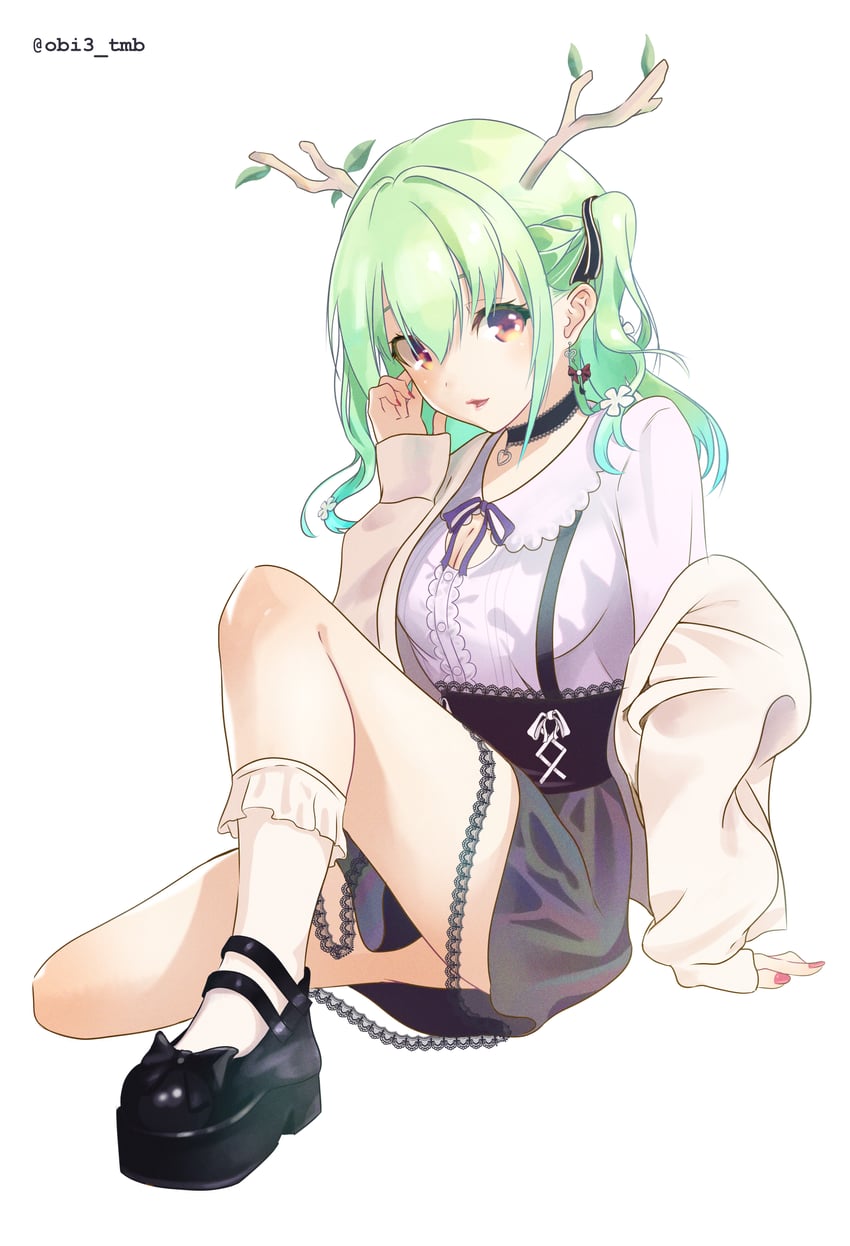 ceres fauna (hololive and 1 more) drawn by obi3