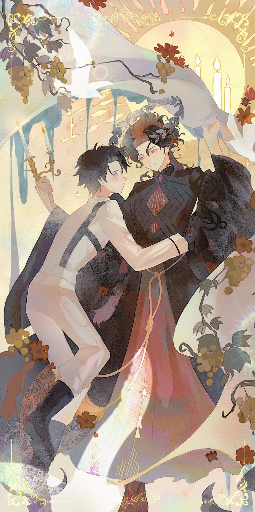 fujimaru ritsuka and dante alighieri (fate and 1 more) drawn by guiyuchen21490