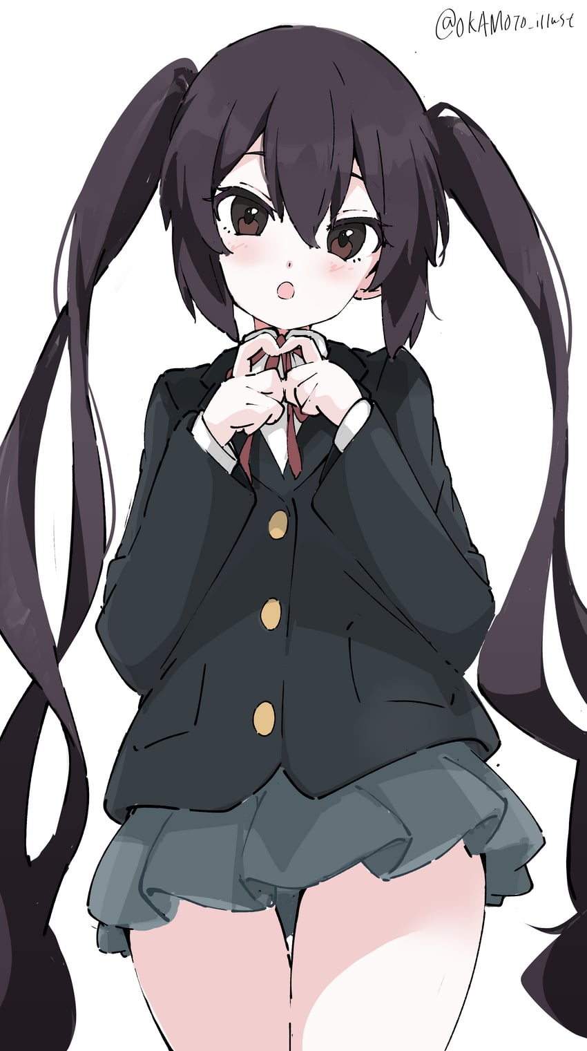 nakano azusa (k-on!) drawn by white_gorilla_(okamoto)