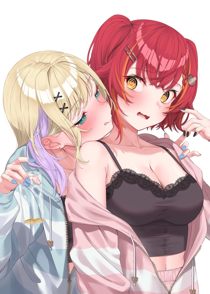 kurumi noah and nekota tsuna (vspo! and 1 more) drawn by kiaoekakishitai