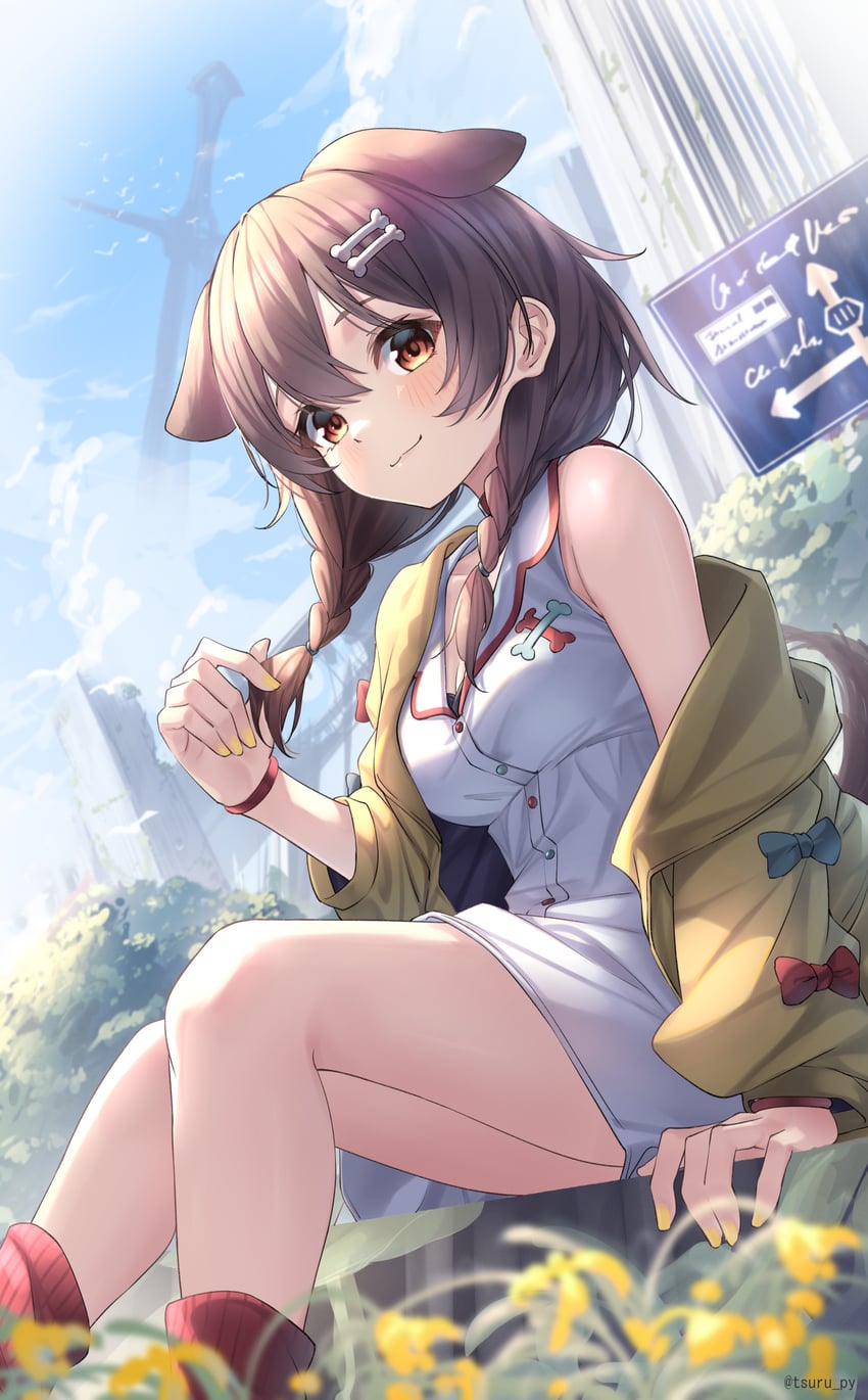 inugami korone (hololive and 1 more) drawn by tsurupy