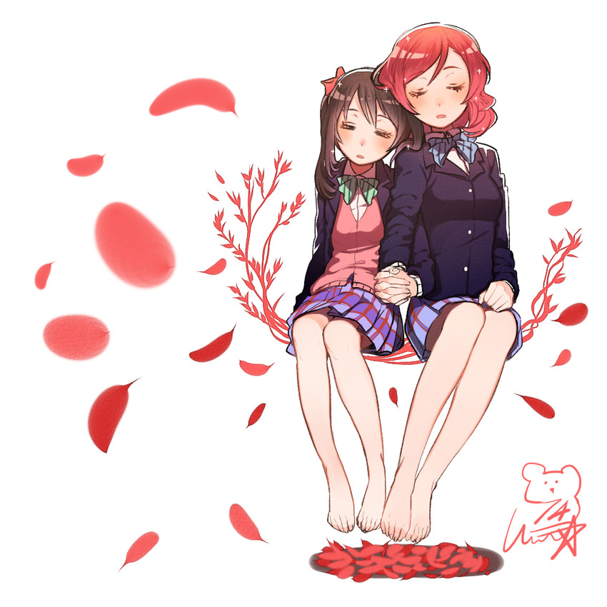nishikino maki and yazawa nico (love live! and 1 more) drawn by 14_(vision5032)