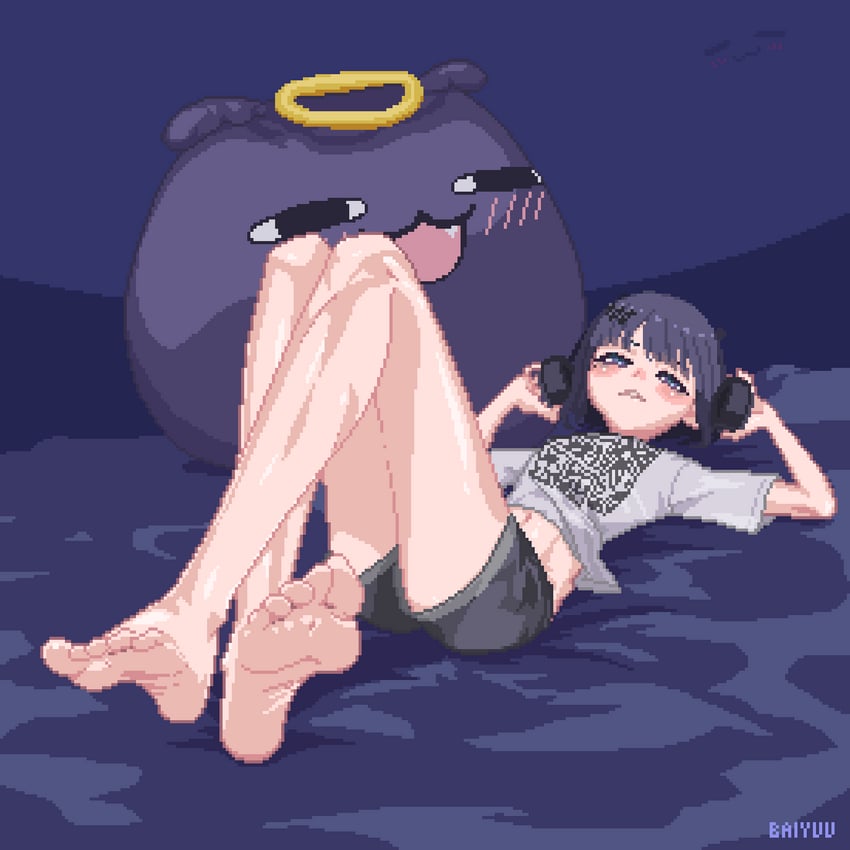 ninomae ina'nis and takodachi (hololive and 1 more) drawn by baiyuu