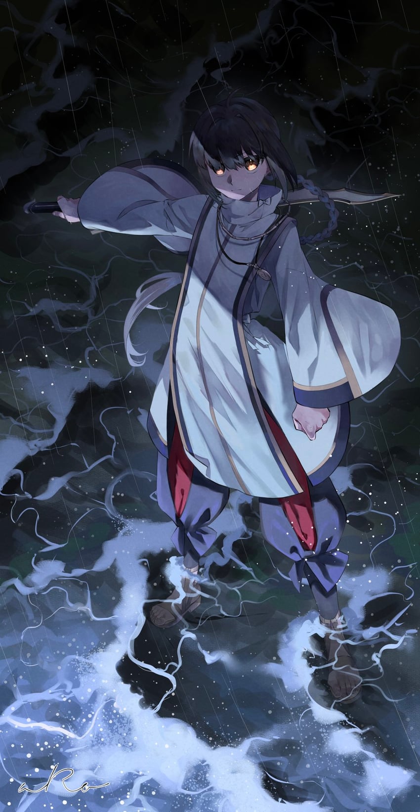 yamato takeru (fate and 2 more) drawn by aro_16666