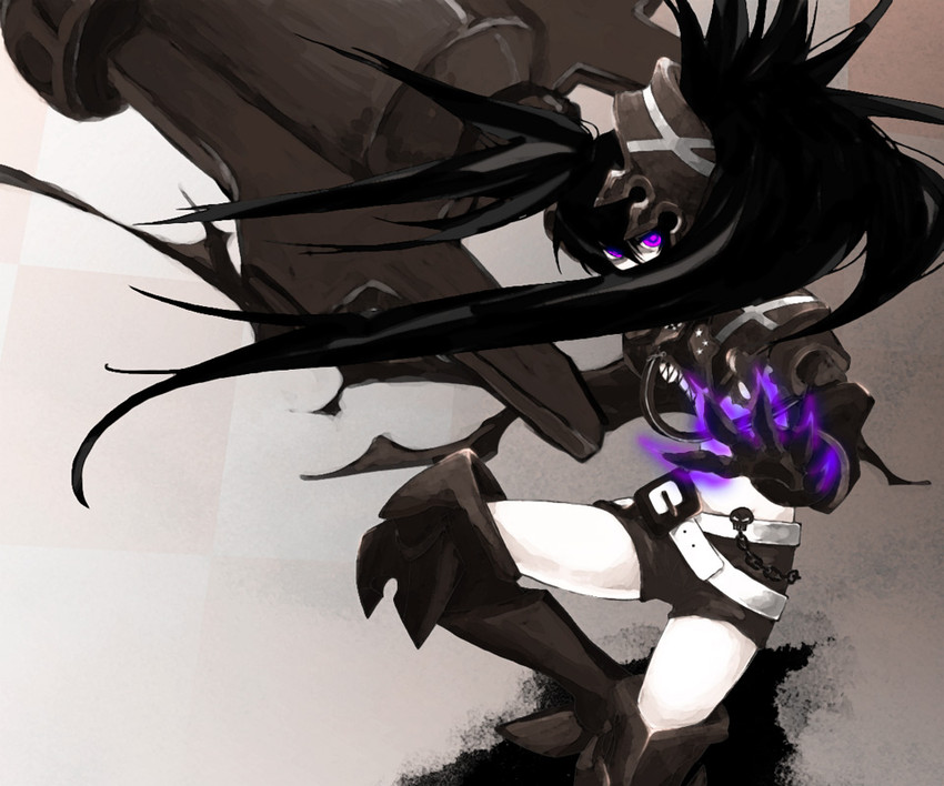 insane black rock shooter (black rock shooter) drawn by awa