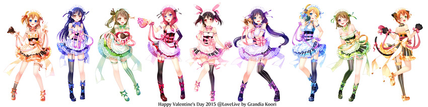 nishikino maki, tojo nozomi, sonoda umi, yazawa nico, ayase eli, and 4 more (love live! and 1 more) drawn by grandia_koori