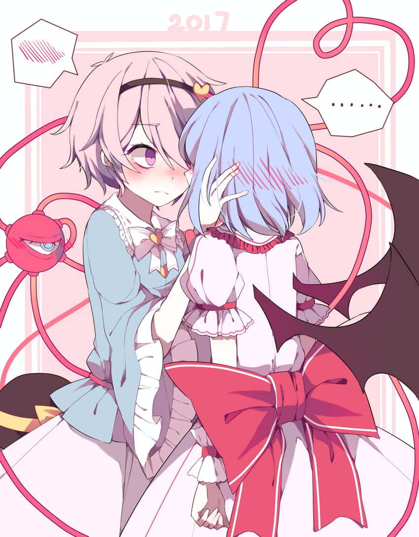 remilia scarlet, komeiji koishi, and komeiji satori (touhou) drawn by bing_zizi