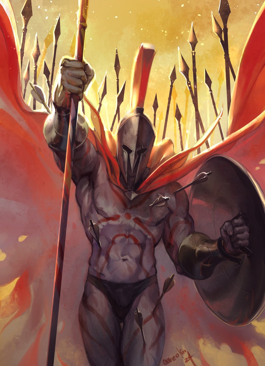 leonidas (fate and 1 more) drawn by nishiki_areku