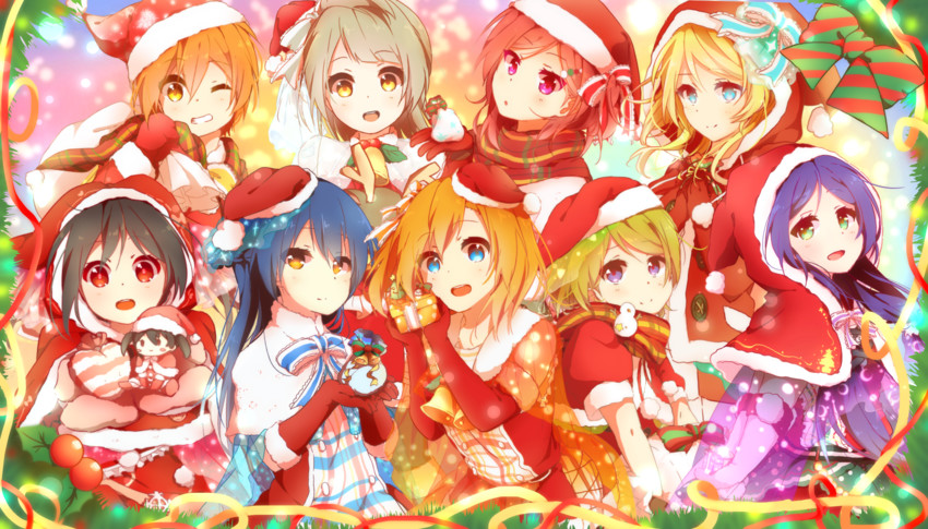 nishikino maki, tojo nozomi, sonoda umi, yazawa nico, ayase eli, and 4 more (love live! and 1 more) drawn by ooda_karashi