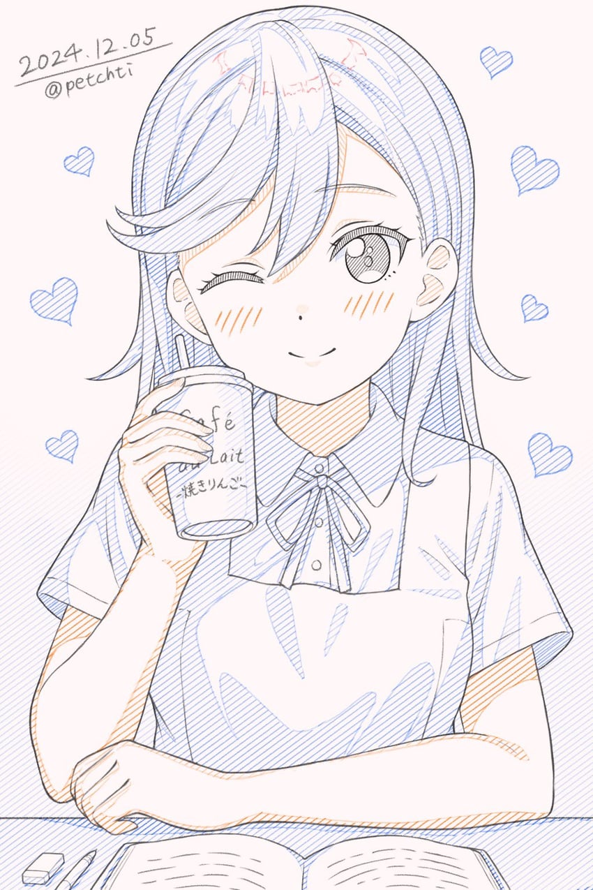 shibuya kanon (love live! and 1 more) drawn by rabineru