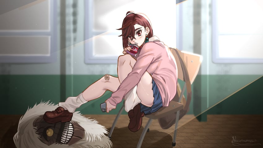 ayase momo and turbo granny (dandadan) drawn by nicomamu