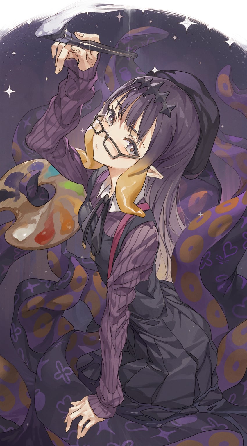 ninomae ina'nis (hololive and 1 more) drawn by hxxg