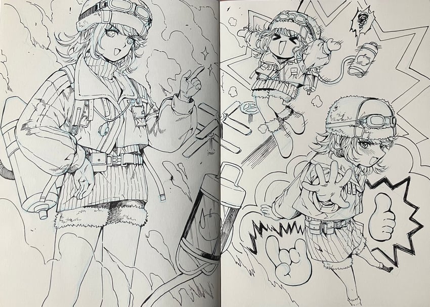 regulus and apple (reverse:1999) drawn by bai_wuya_bu_he_naicha_yo
