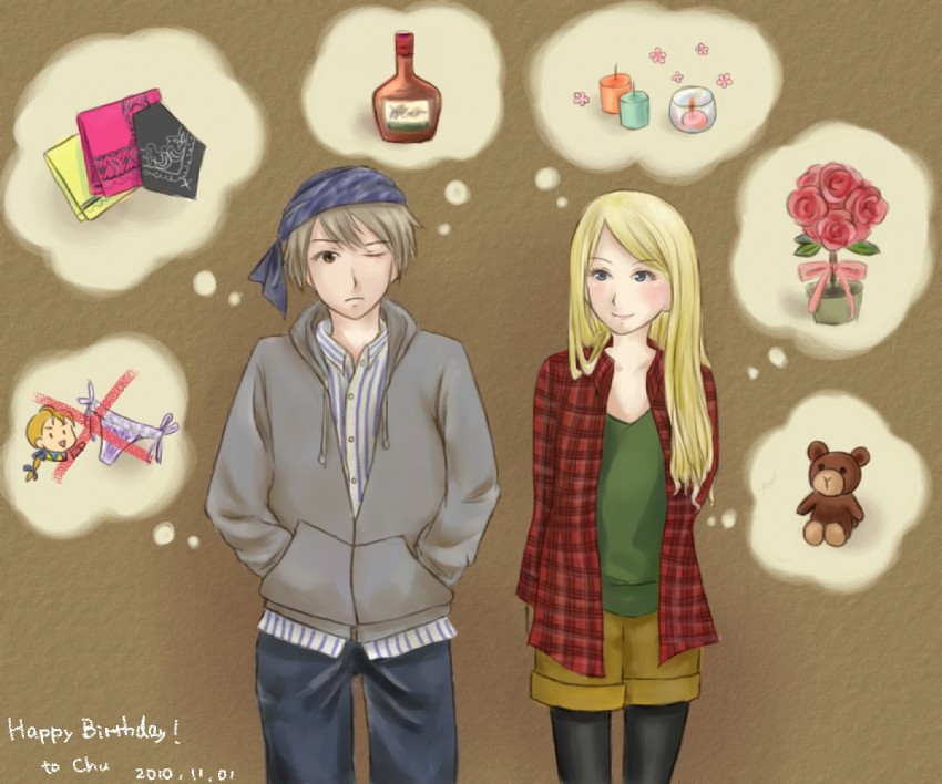celes chere, locke cole, and edgar roni figaro (final fantasy and 1 more) drawn by gingerapple