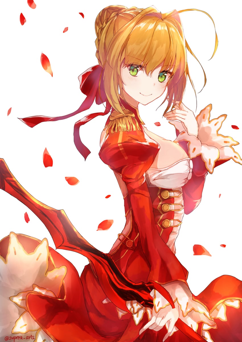 nero claudius (fate and 2 more) drawn by supera