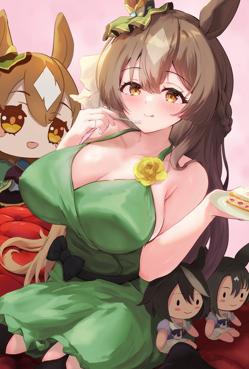 satono diamond, kitasan black, and satono crown (umamusume) drawn by p1_fcoyaa