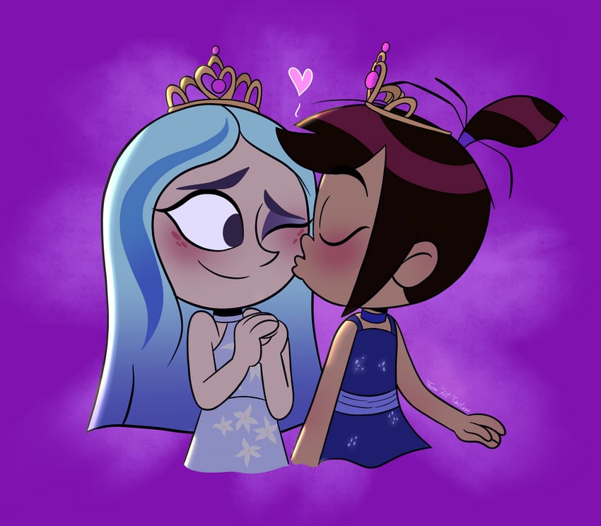 andrea davenport and molly mcgee (the ghost and molly mcgee) drawn by joseartcentenoofficial