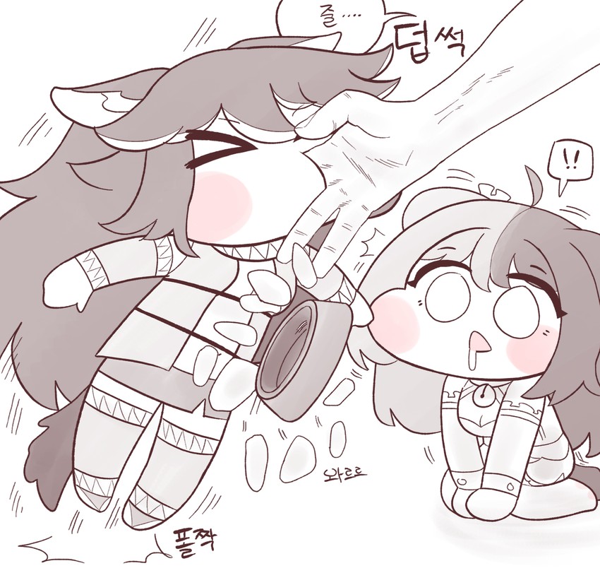hachiko of castling and fenrir (last origin) drawn by bulga