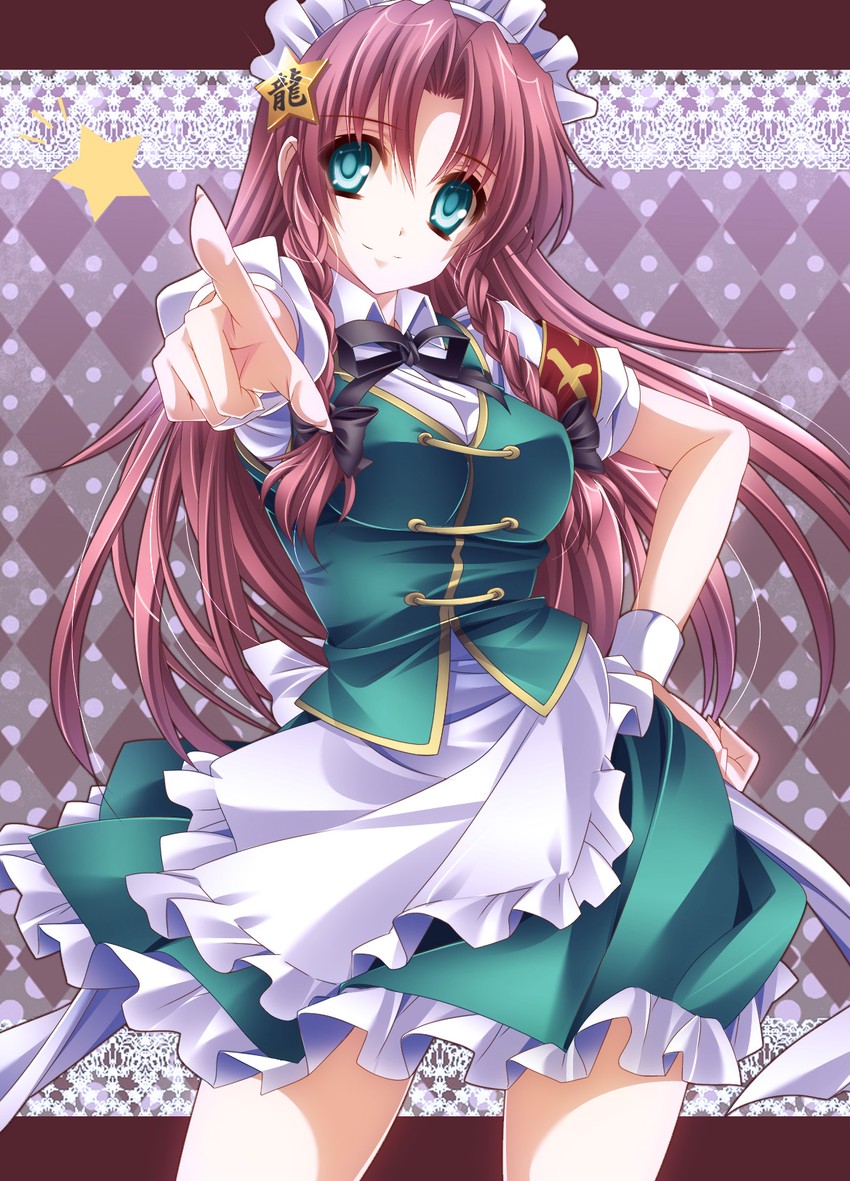 hong meiling (touhou) drawn by monety
