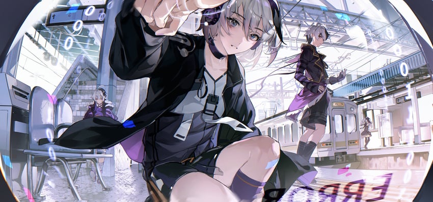 flower and ci flower (vocaloid and 2 more) drawn by guihai