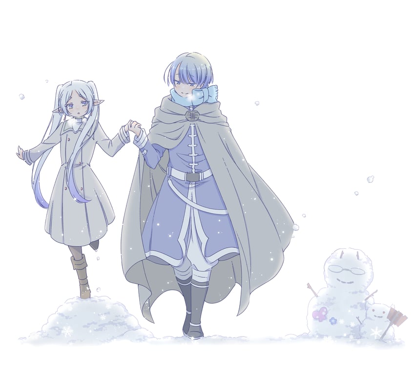 frieren, himmel, eisen, and heiter (sousou no frieren) drawn by sachinyopo