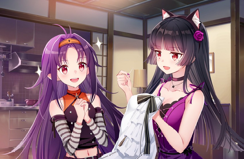 gokou ruri and yuuki (sword art online and 1 more) drawn by nauxii