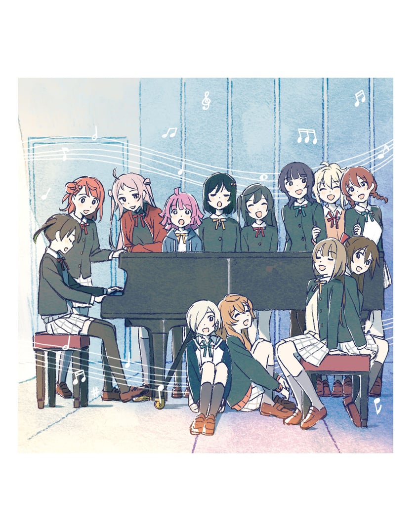yuki setsuna, uehara ayumu, takasaki yu, osaka shizuku, tennoji rina, and 8 more (love live! and 1 more) drawn by mebachi