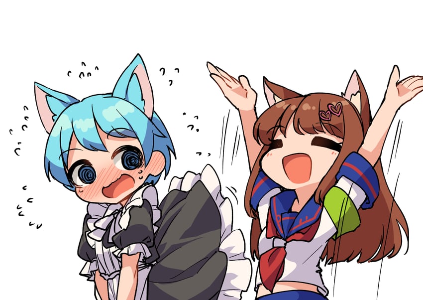 murakami-san and ai-chan (misskey.io) drawn by fun_bo