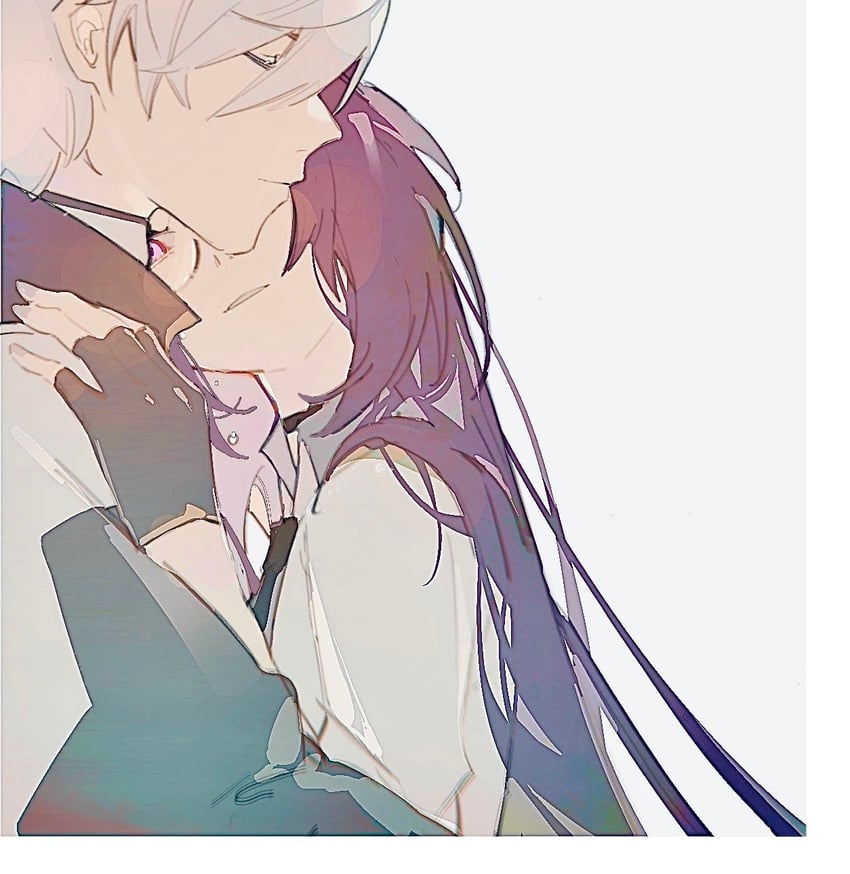 kevin kaslana and mei (honkai and 1 more) drawn by hollning
