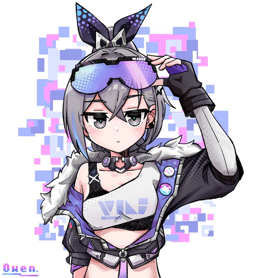 silver wolf (honkai and 1 more) drawn by koonowen