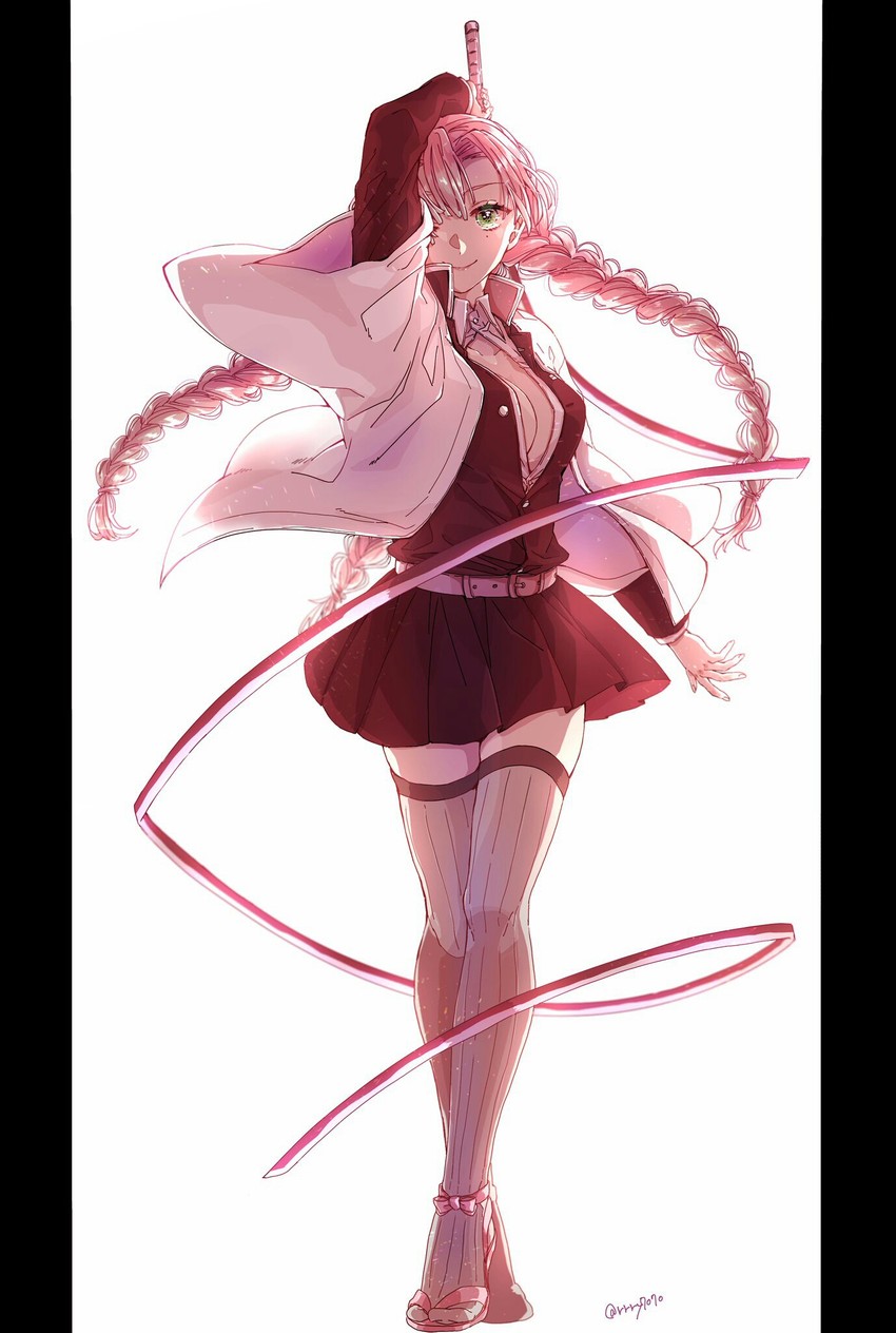 kanroji mitsuri (kimetsu no yaiba) drawn by strawberry-rain-mk