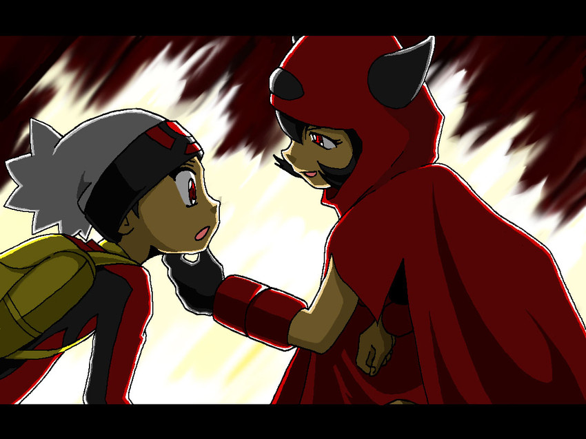 brendan and courtney (pokemon and 1 more) drawn by mokomoko_pp