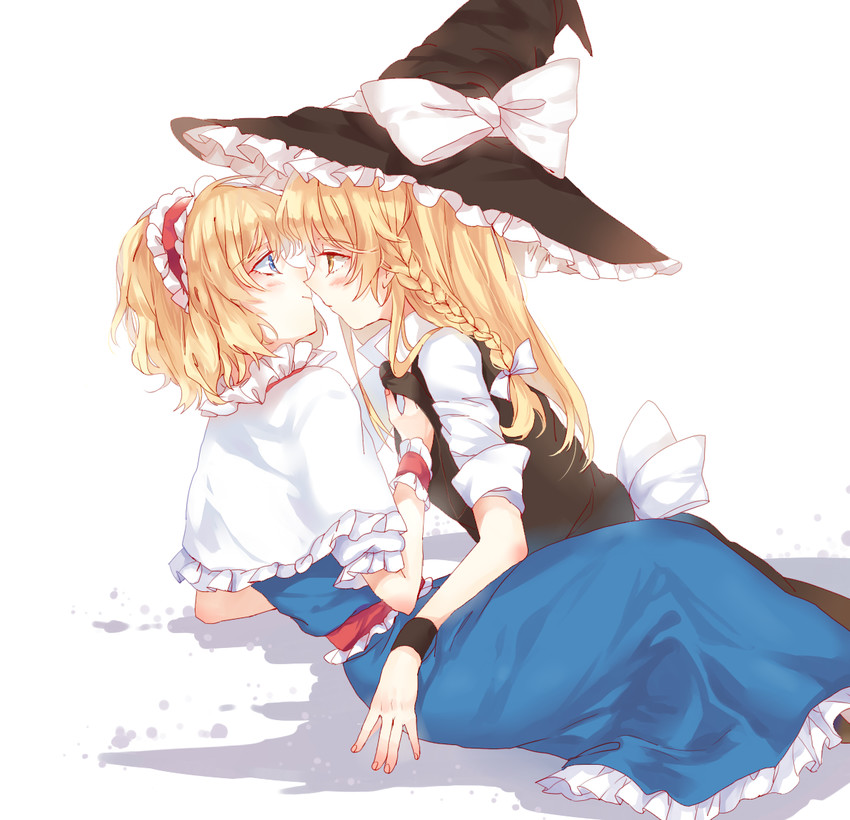 kirisame marisa and alice margatroid (touhou) drawn by meng_ziya