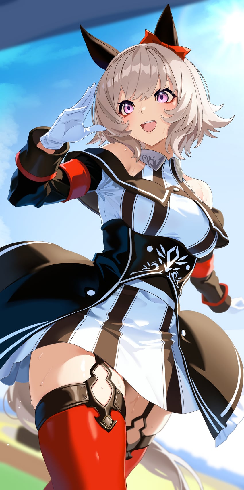 curren chan (umamusume) drawn by reibun_(raven1119)