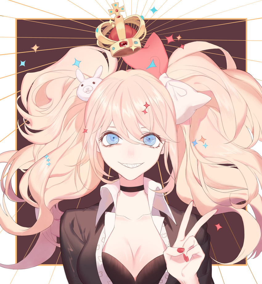 enoshima junko (danganronpa and 1 more) drawn by dj.adonis